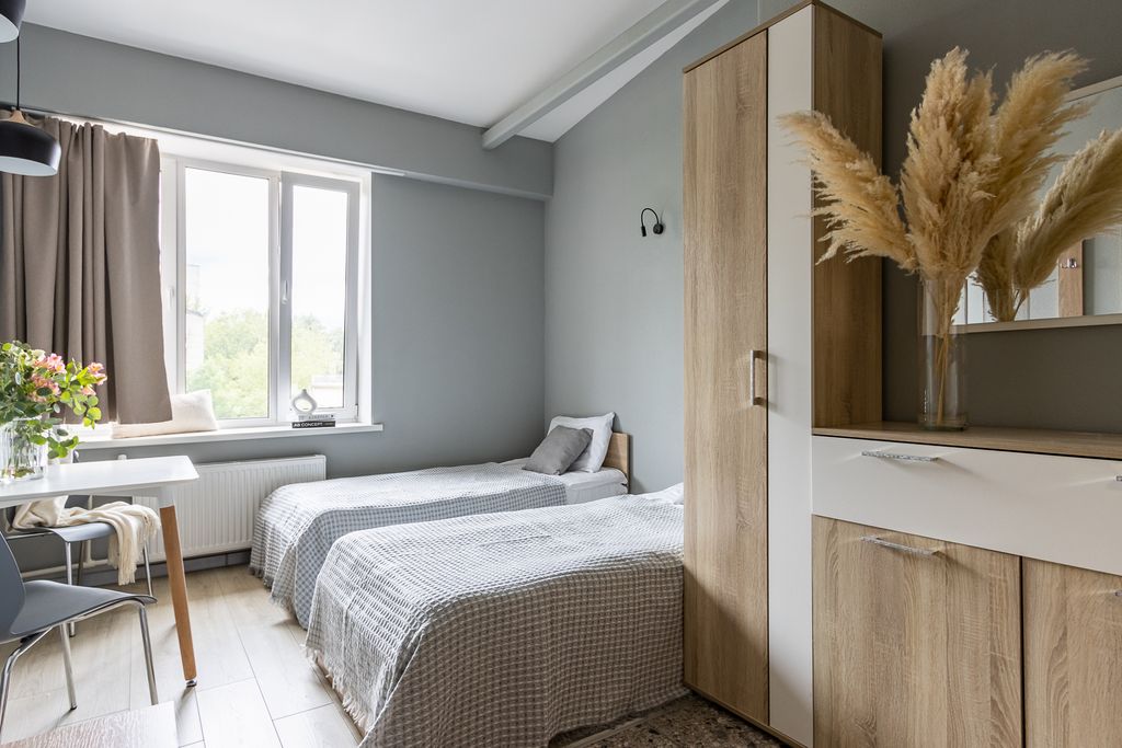 Номера на Балтийской — Двухместный номер с 2 отдельными кроватями Комфорт