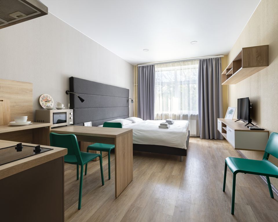 АпартПейдж Елагин — Апартаменты студия с кондиционером