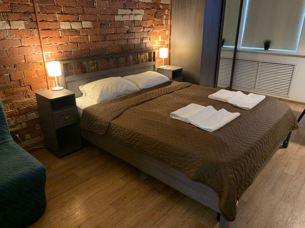Миллионная 12 — Двухместный номер с 1 кроватью кирпичная студия